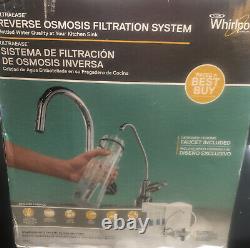 Whirlpool Wher25 Water Filter System 3-Stage Under Sink Reverse Osmosis Faucet