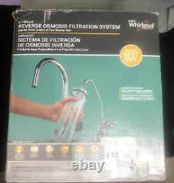 Whirlpool Wher25 Water Filter System 3-Stage Under Sink Reverse Osmosis Faucet